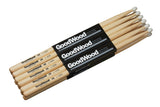 Vater Goodwood 2B Schlagzeugstöcke, Hickory 2. Wahl, Nylonspitze