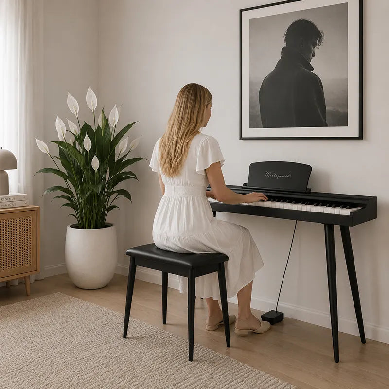 Mielczewski Canzonetta digitalpiano mit Beinen, schwarz