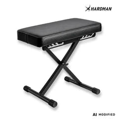Hardman SB006 zusammenklappbare klavierbank, schwarz, bis zu 150 kg