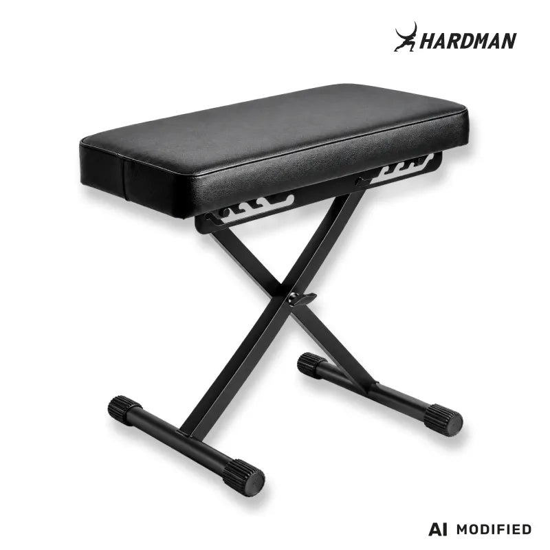 Hardman SB006 zusammenklappbare klavierbank, schwarz, bis zu 150 kg