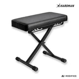 Hardman SB006 zusammenklappbare klavierbank, schwarz, bis zu 150 kg